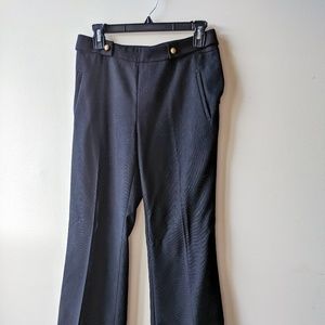 LOFT Wide Leg Black Slacks